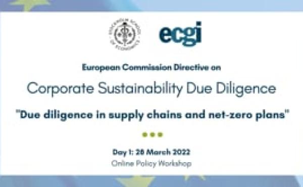 DAY 1: European Commission Directive on Corporate Sustainability Due Diligence