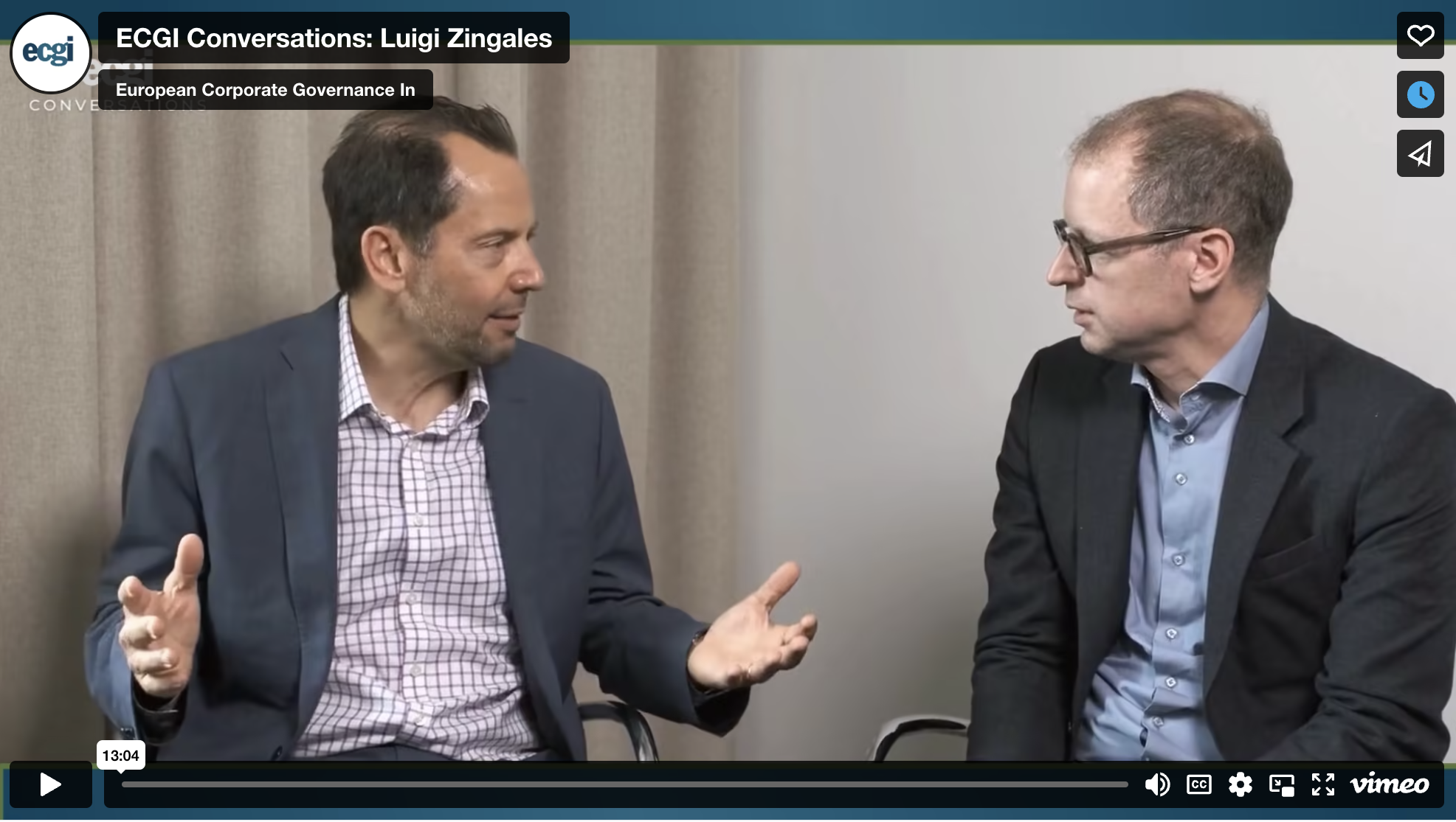 In Conversation with Prof. Luigi Zingales