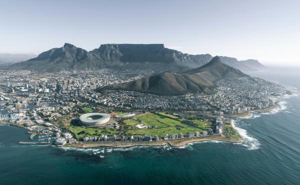 Ariel view of Capetown