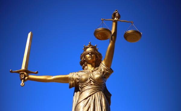 Lady justice statue