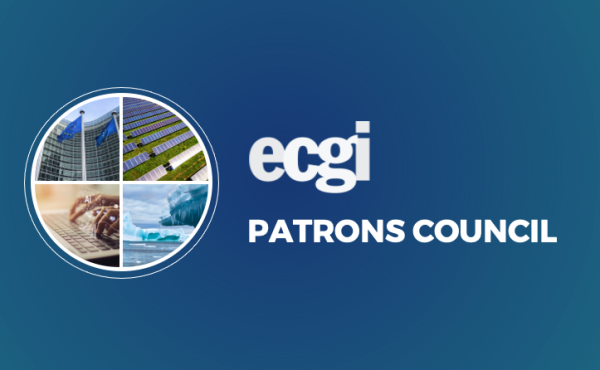 A graphic saying ECGI Patrons Council