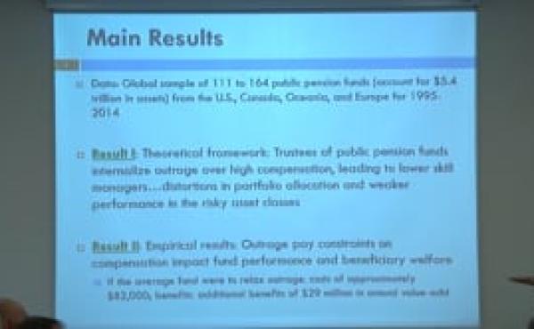 Outraged By Compensation: Implications for Public Pension Performance (Discussion)