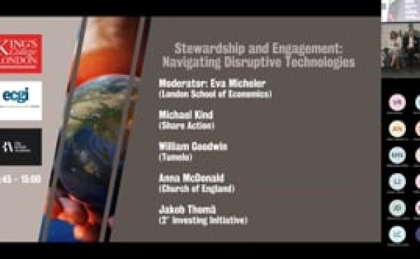 Investor Stewardship in an Uncertain World - Stewardship and Engagement: Navigating Disruptive Technologies