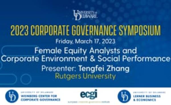 Female Equity Analysts and Corporate Environmental and Social Performance