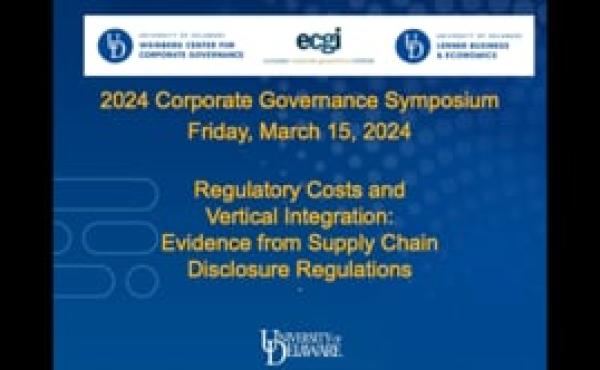 Regulatory Costs and Vertical Integration: Evidence from Supply Chain Disclosure Regulations