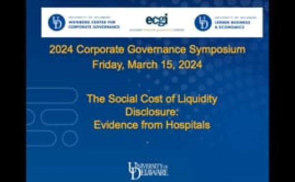 The Social Cost of Liquidity Disclosure: Evidence from Hospitals
