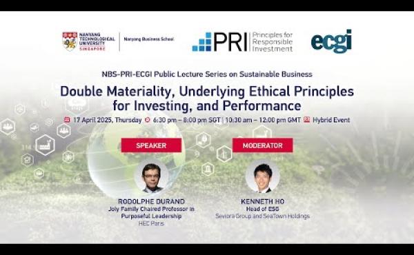 Lecture 4 | NBS-PRI-ECGI Public Lecture Series