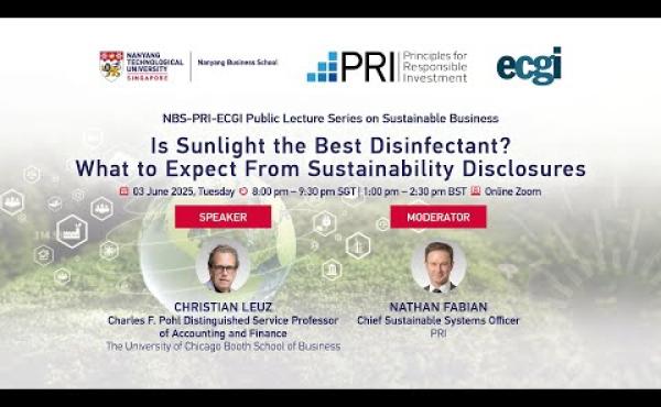 Lecture 6 | NBS-PRI-ECGI Public Lecture Series