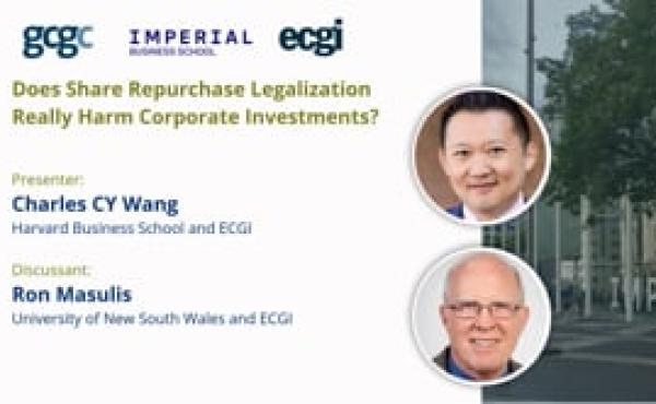 Session 6: Does Share Repurchase Legalization Really Harm Corporate Investments?