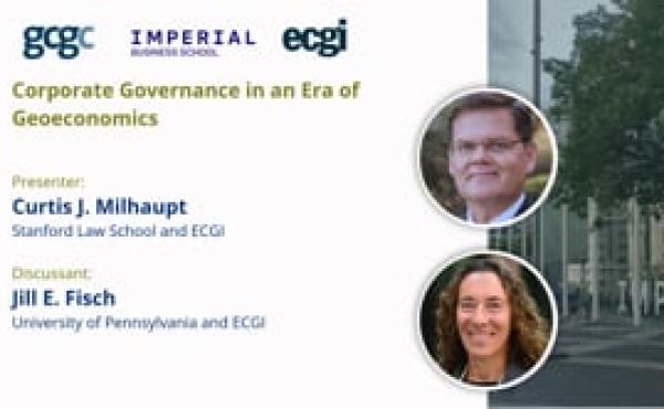 GCGC 2025: Corporate Governance in an Era of Geoeconomics
