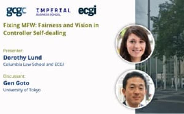 Session 8: Fixing MFW: Fairness and Vision in Controller Self-dealing