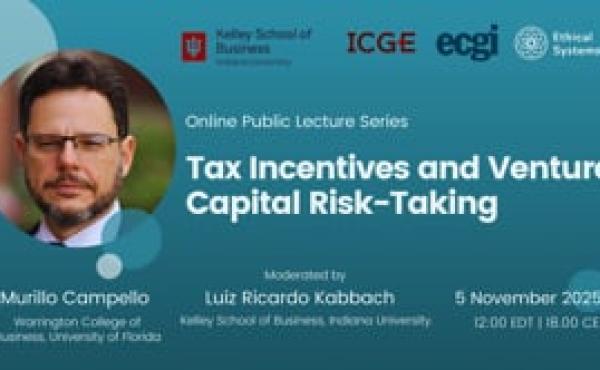Tax Incentives and Venture Capital Risk-Taking - Murillo Campello
