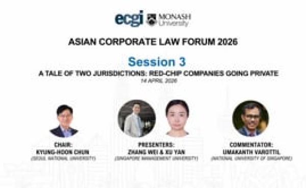 ACLF 2026 | A Tale of Two Jurisdictions: Red-Chip Companies Going Private