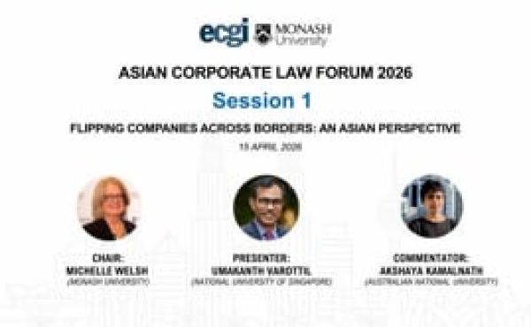 ACLF 2026 | Flipping Companies Across Borders: An Asian Perspective