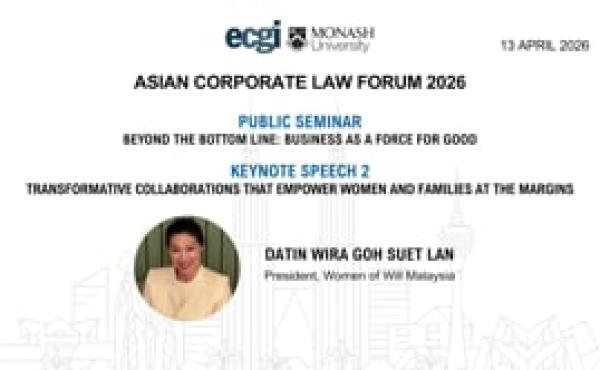 ACLF Public Seminar | Keynote: Transformative Collaborations the Empower Women and Families at the Margins