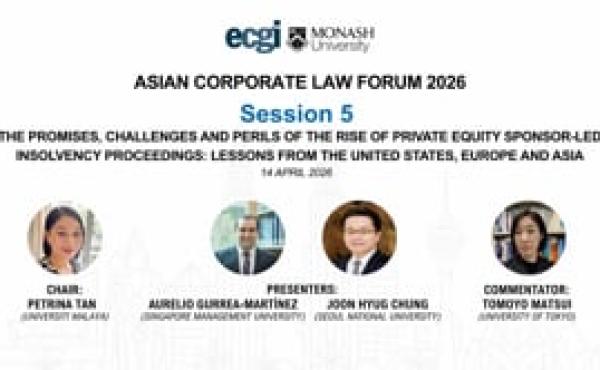 ACLF 2026 | The Promises, Challenges and Perils of the Rise of Private Equity Sponsor-Led Insolvency Proceedings: Lessons from t