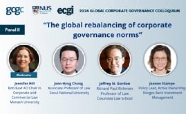 Session 6: The Global Rise of Index-Based Ownership of Firms (GCGC 2026)