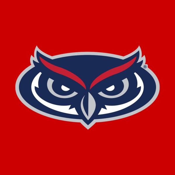red logo with head of owl