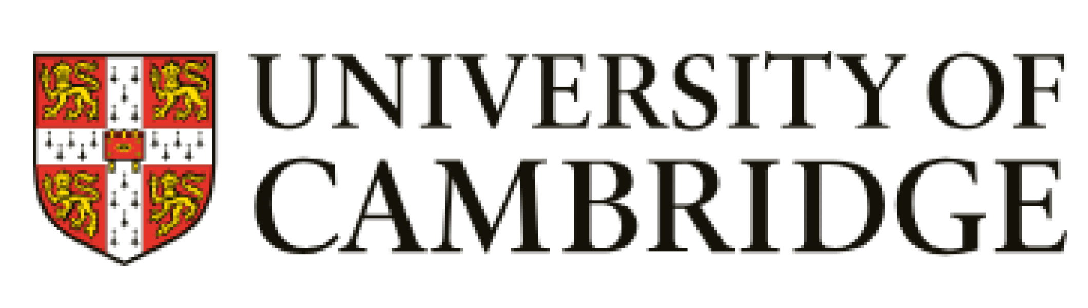 Logo of shield with text university of cambridge