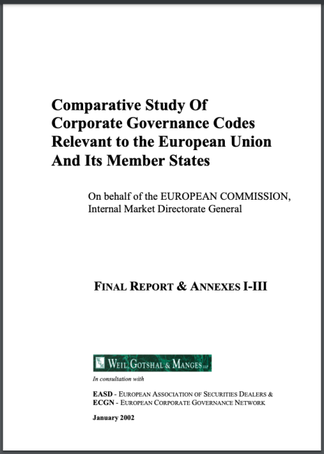 the cover of a report