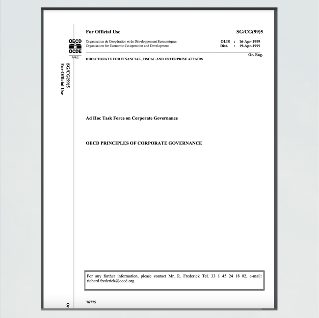 OECD Report cover page
