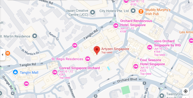 google map of singapore