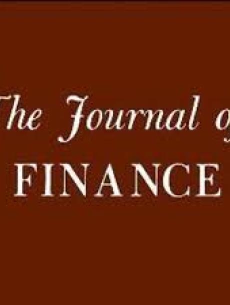The Journal of Finance