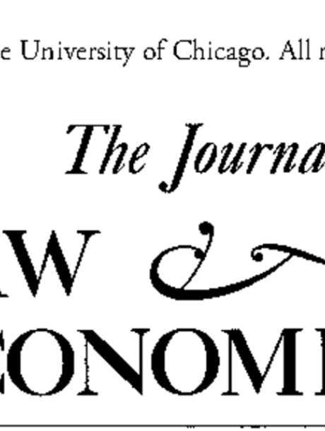 Journal of Law & Economics