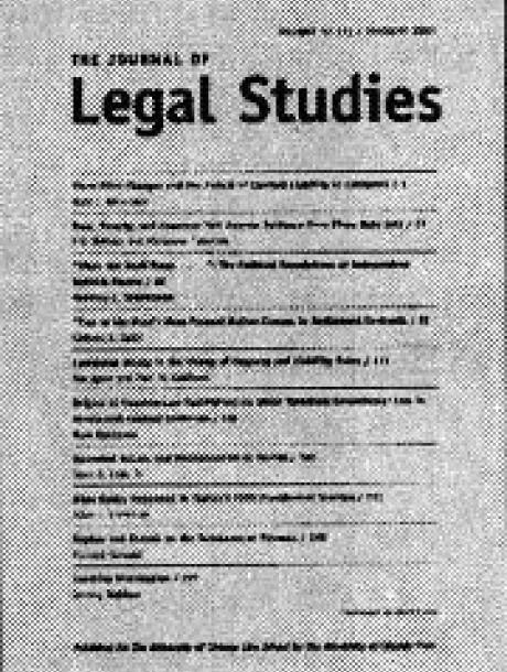  Journal of Legal Studies