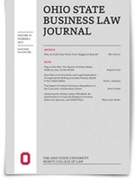 Ohio State Business Law Journal