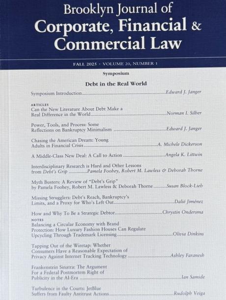 Brooklyn Journal of Corporate, Financial & Commercial Law