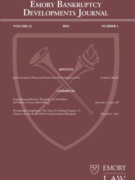 Emory Bankruptcy Developments Journal