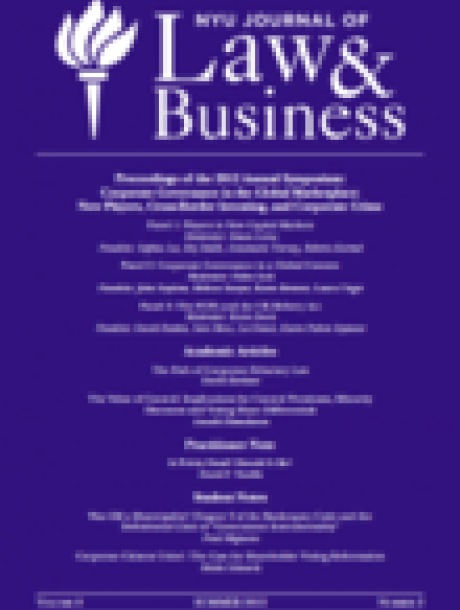 New York University Journal of Law and Business