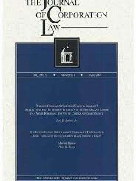 The Journal of Corporation Law