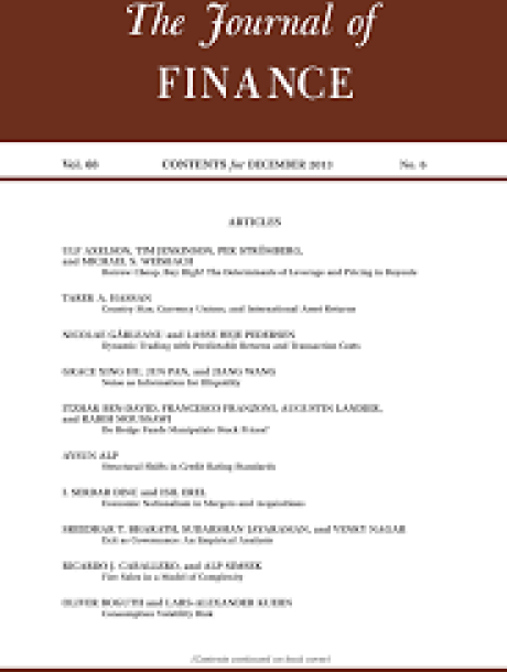 The Journal of Finance