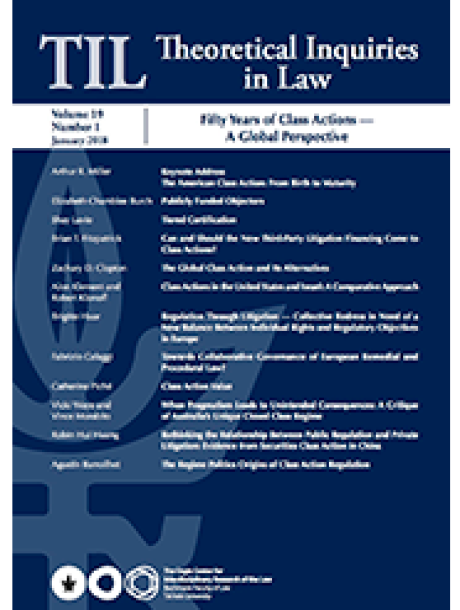 Theoretical Inquiries in Law