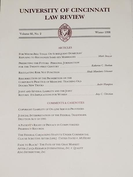 University of Cincinnati Law Review