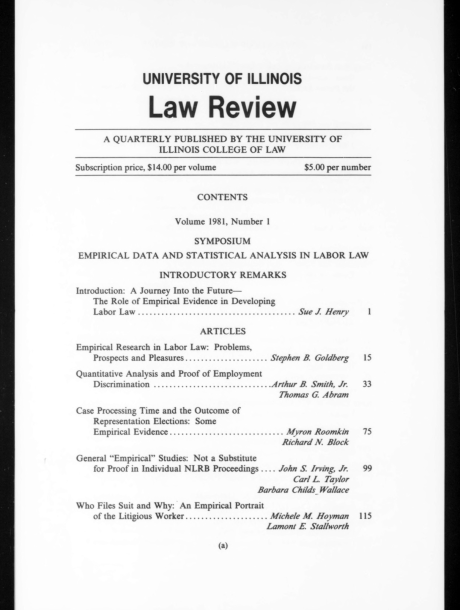 University of Illinois Law Review