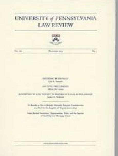 University of Pennsylvania Law Review
