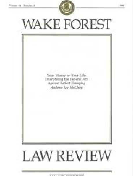 Wake Forest Law Review