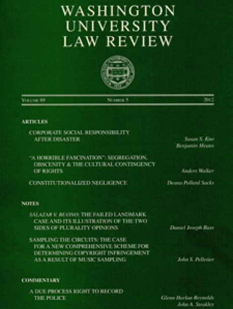 Washington University Law Review