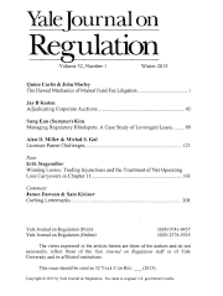  Yale Journal on Regulation