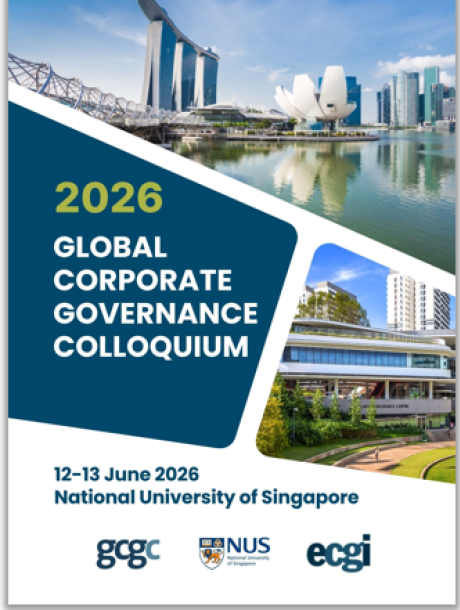 Image of Singapore on front cover of GCGC programme