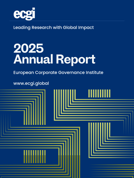 Cover the the 2025 ECGI Annual Report