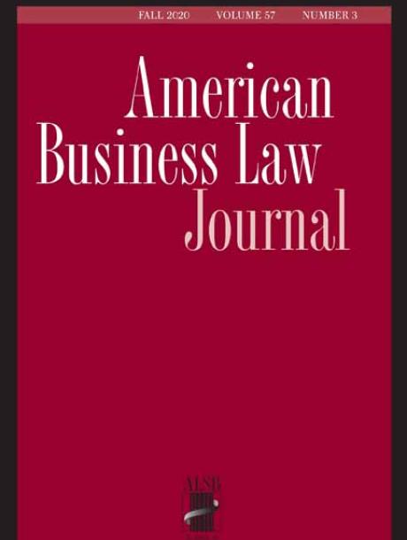 American Business Law Journal journal cover