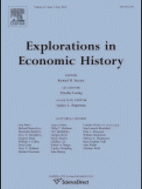 Explorations in Economic History journal cover