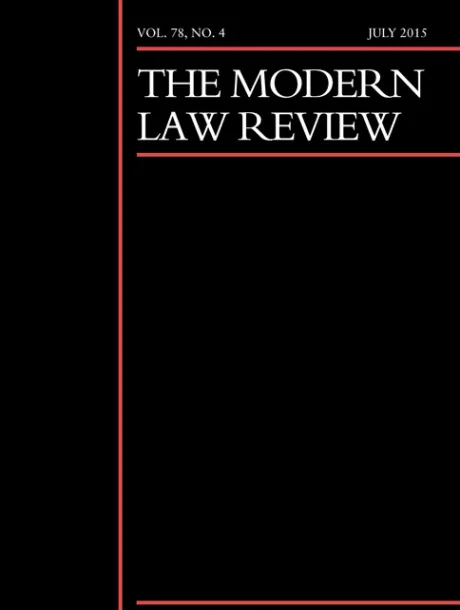 The Modern Law Review journal cover