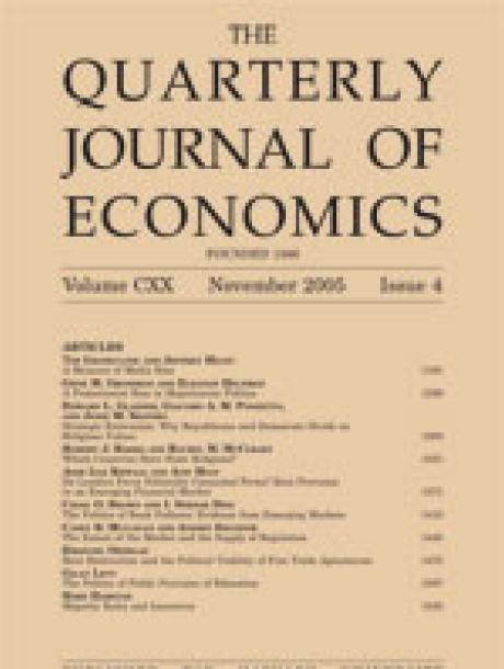 The Quarterly Journal of Economics journal cover