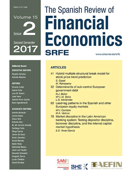 The_Spanish_Review_of_Financial_Economics cover