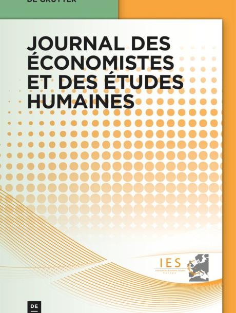 journal-des-economistes-et-des-etudes-humaines cover